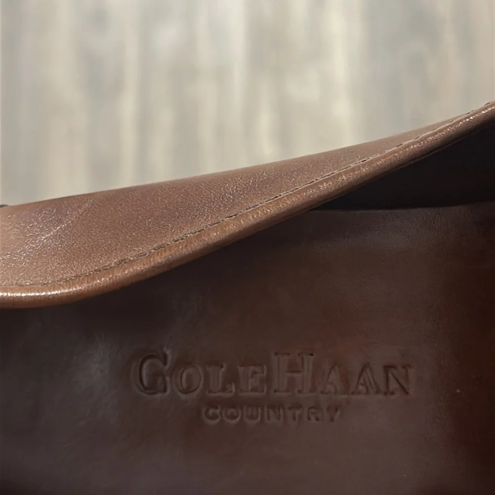 Cold Haan country Brown Leather woven Loafers - Picture 6 of 9